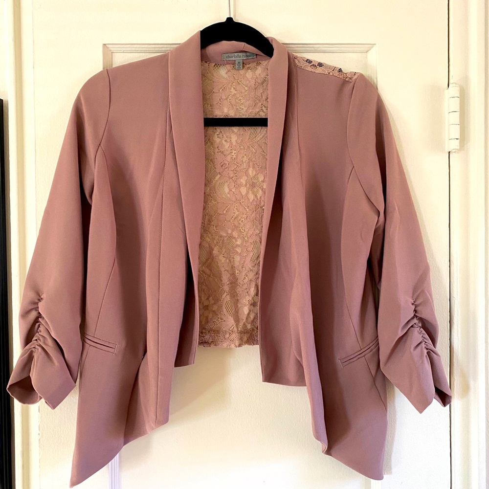 Charlotte Russe lack back blazer